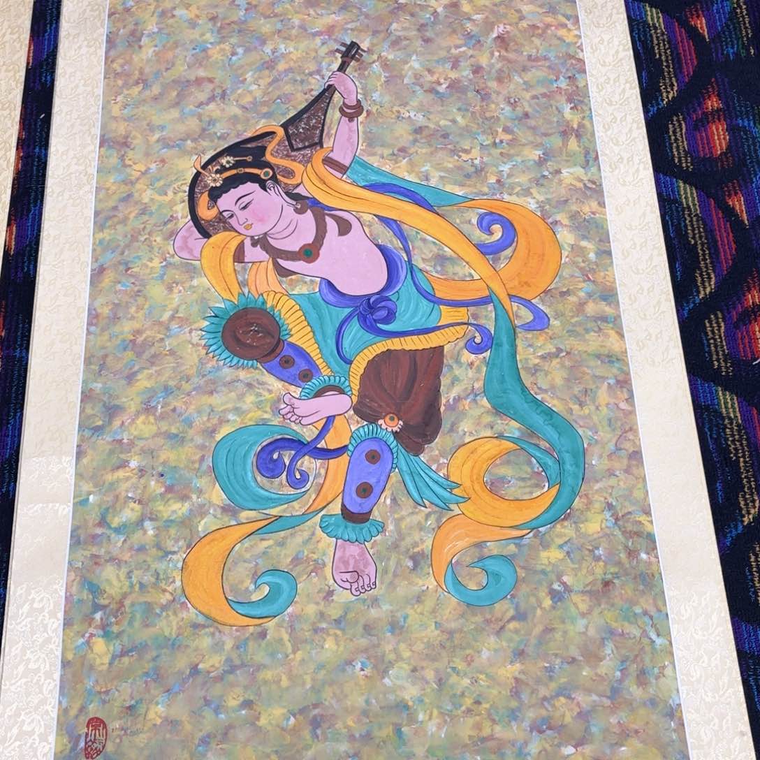 国画如***、常元4尺人物马