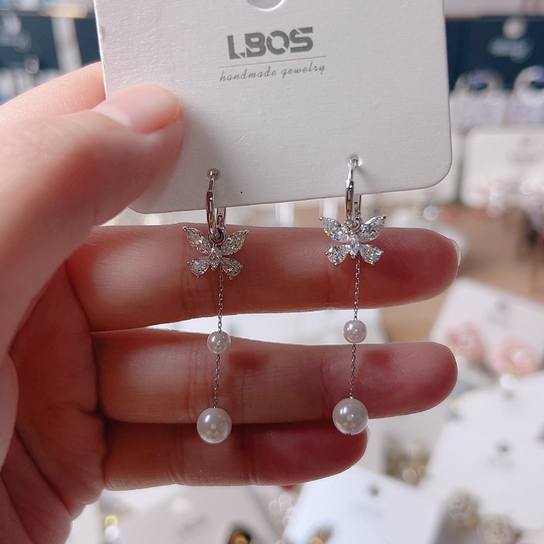 锆石纯铜合金耳环的