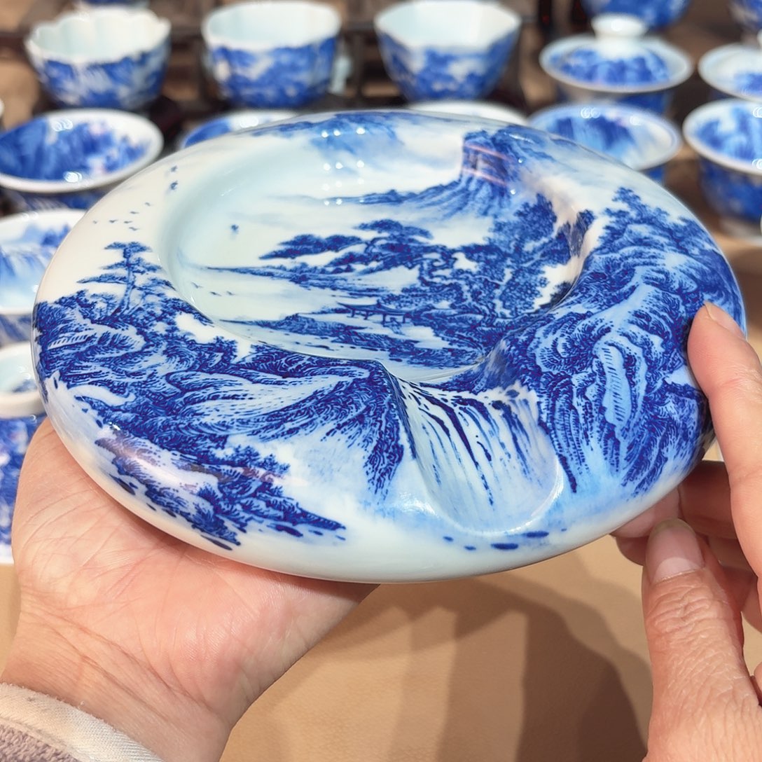 景德镇纯手绘雪茄缸