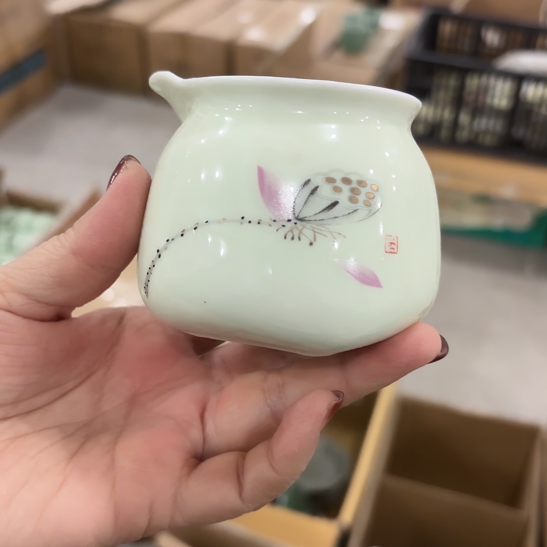 龙泉云间青瓷小米茶器