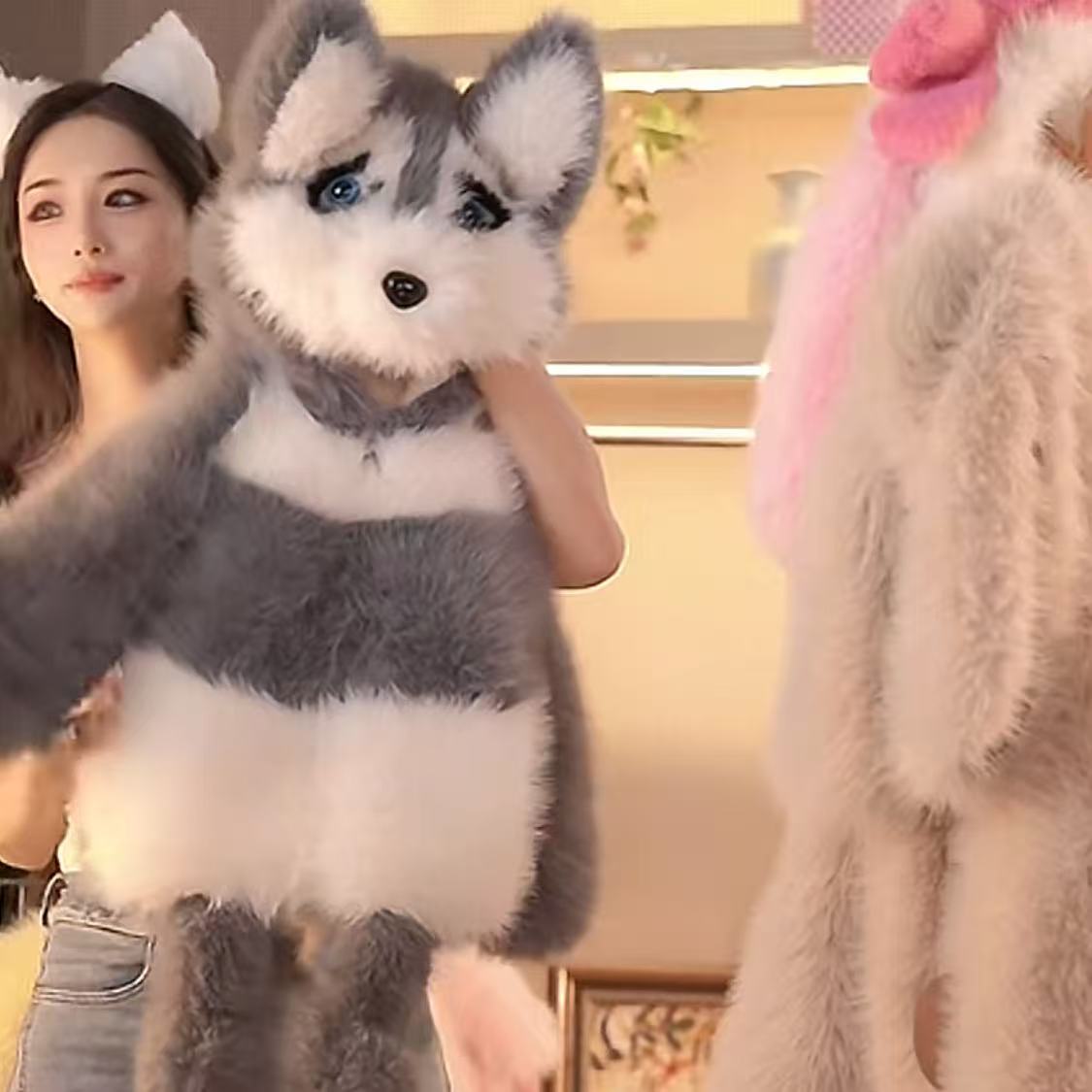 童绣阁【哈士奇】2025新款冬款女童洋气时尚加厚外套