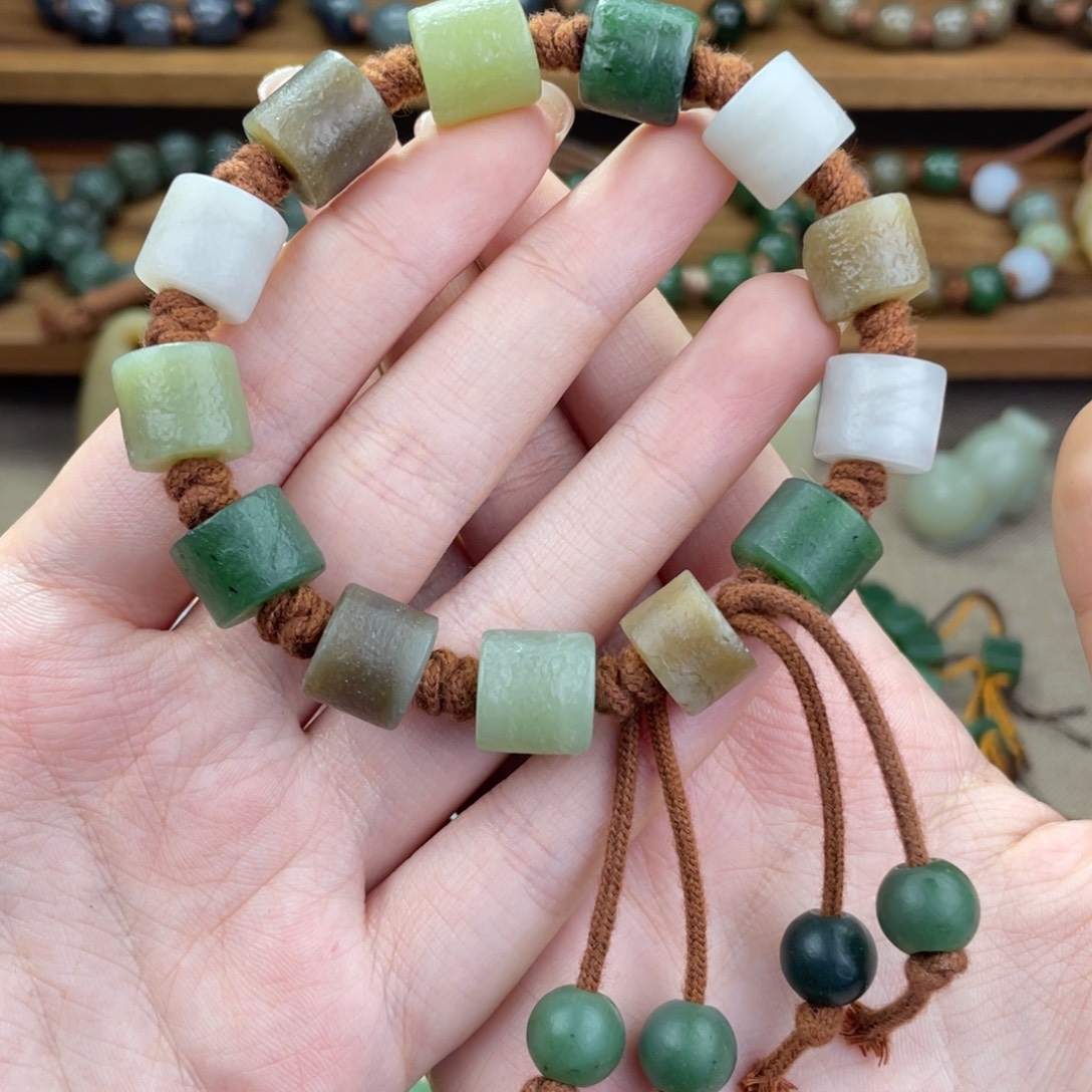 暖***风和田玉未镶嵌手链