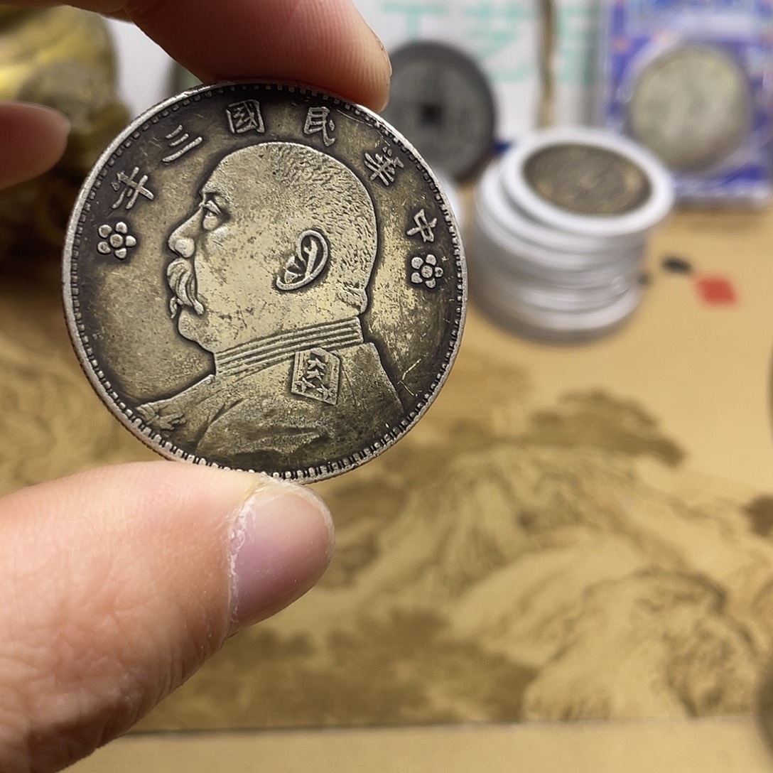 A复古工艺品包浆老品相好边齿清晰