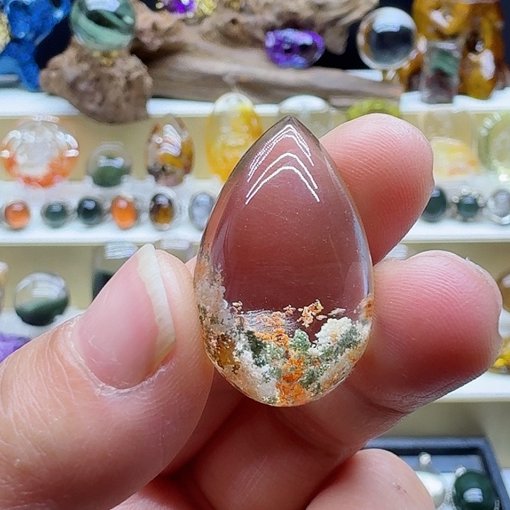 水晶吊坠(赠链)银S925镶嵌吊坠