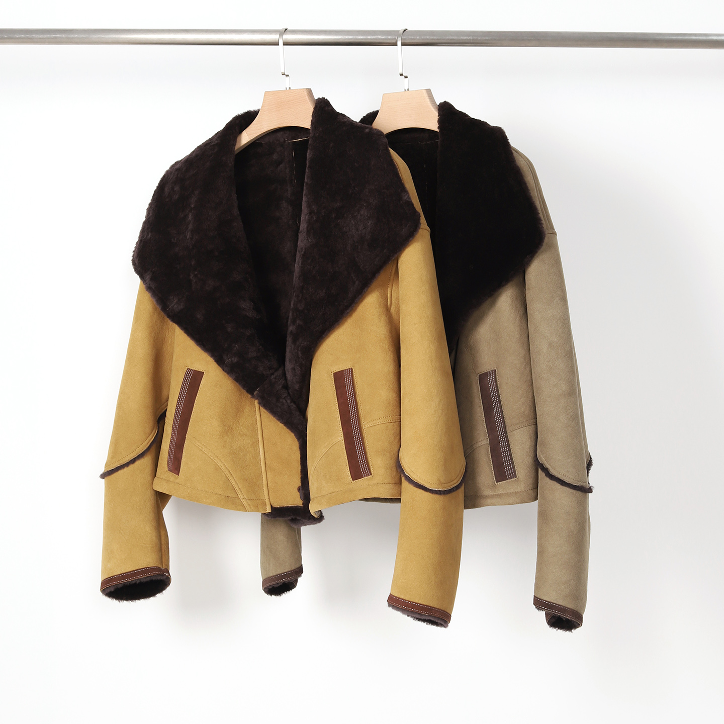 进口皮毛一体外套女2025冬季新款小个子加厚真羊毛皮草短款年轻