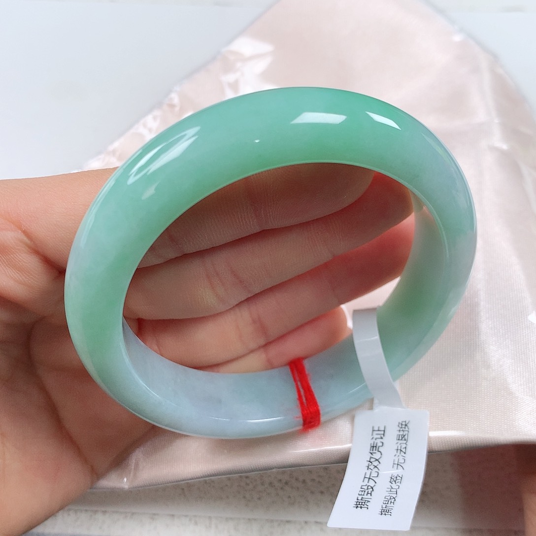 翡翠手镯未镶嵌 正圈①②④
