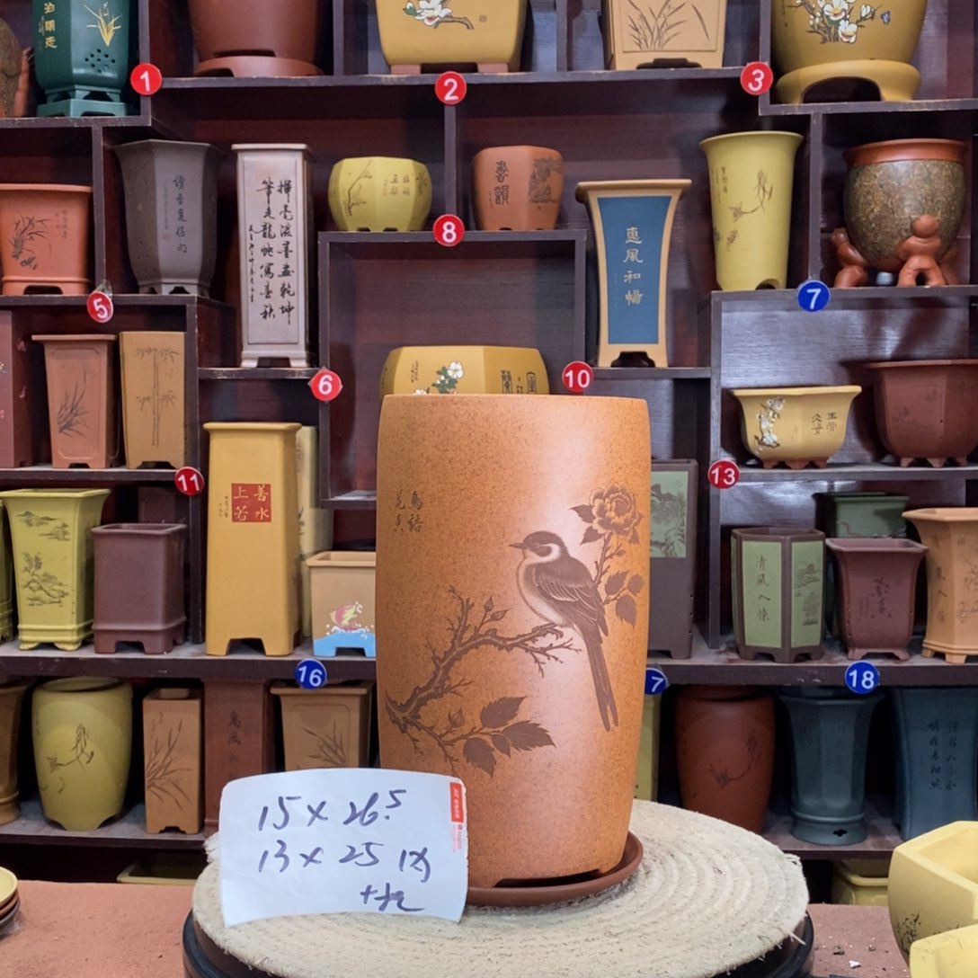 紫砂艺术紫砂花盆