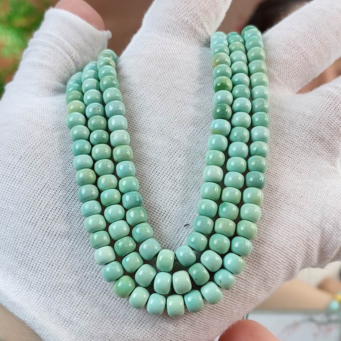 绿松石珠宝奇石未镶嵌5.8mm