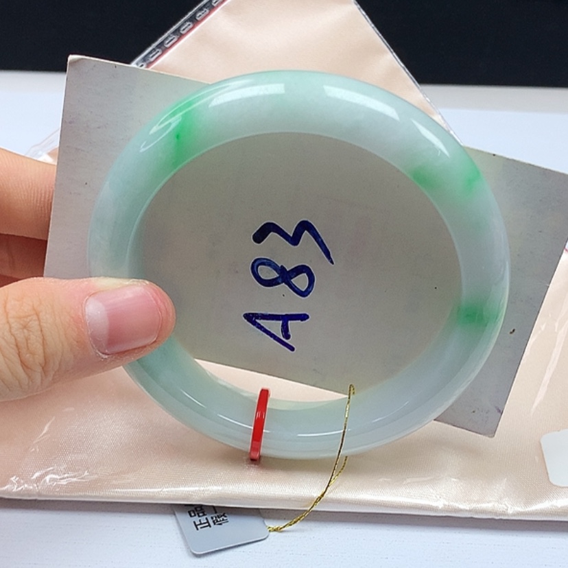 【闪购商品】翡翠手镯未镶嵌天然缅甸a货手镯57+