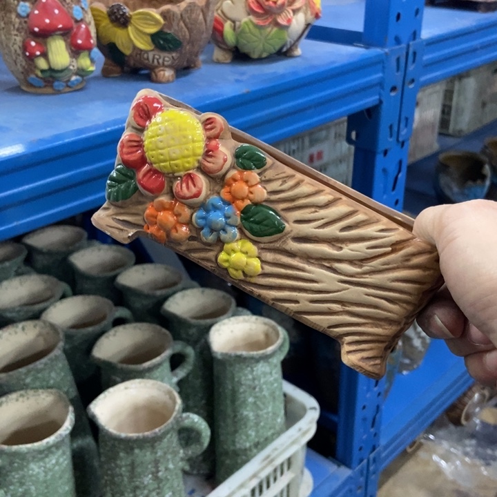 陶瓷花盆单场满9.9发16*8*6.5