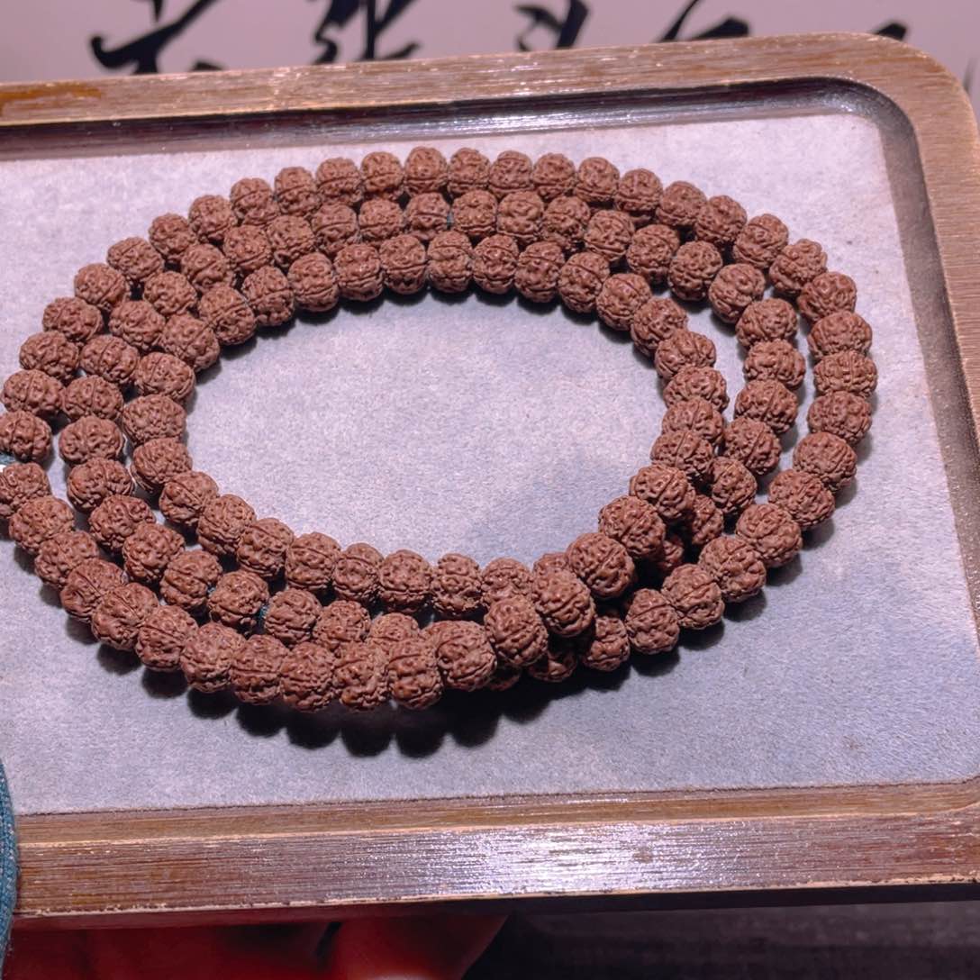 手串金刚菩提没****。020平细108颗9.7