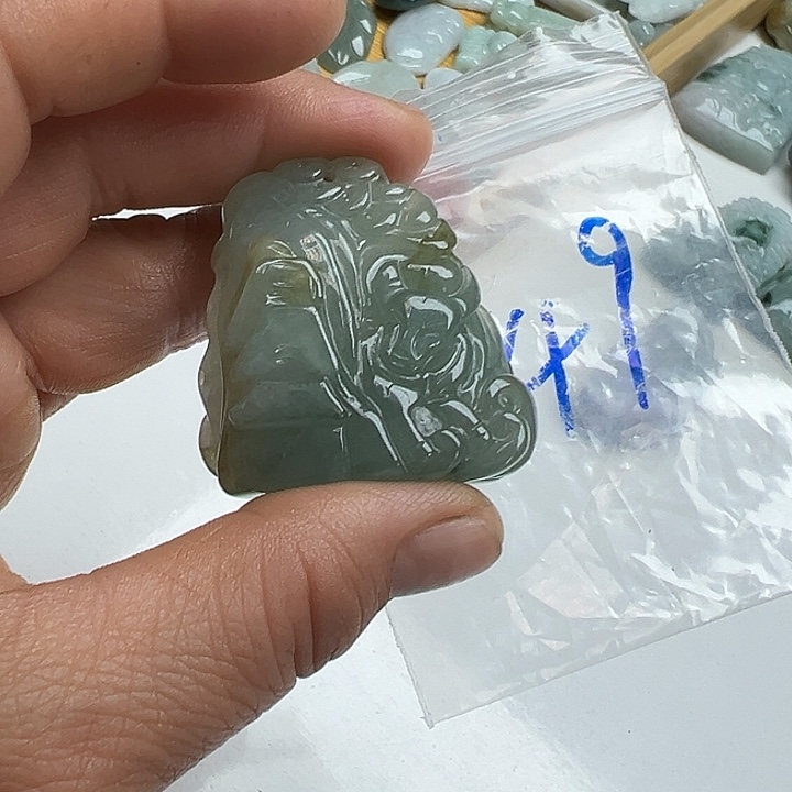 翡翠未镶嵌吊坠(不含链)
