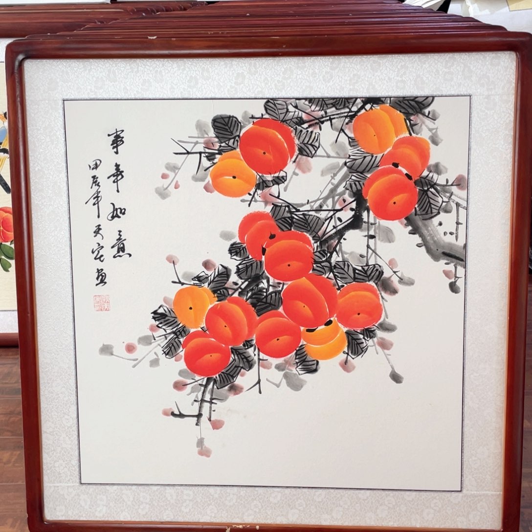 国画带框尺寸63*63厘米