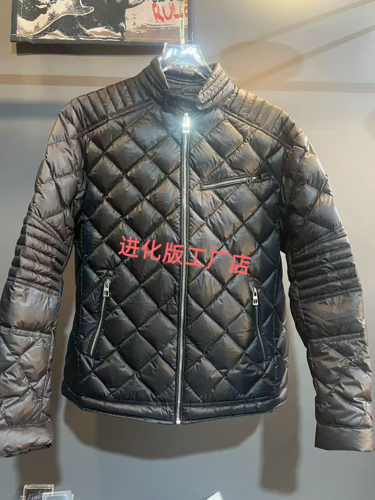 （定制款）2025新款锋哥同款机车风羽绒服潮流百搭男女同款