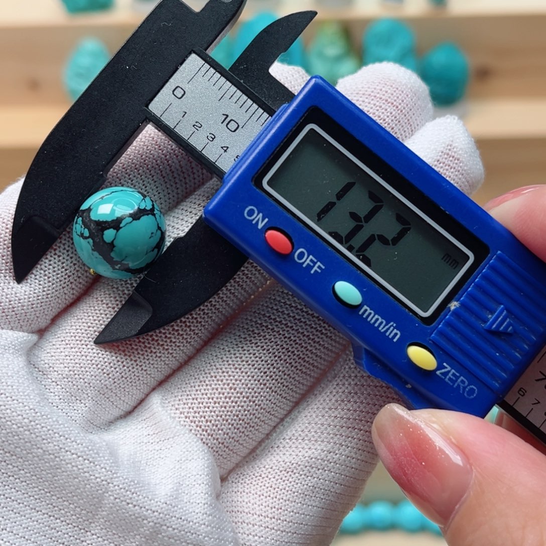 绿松石未镶嵌圆珠