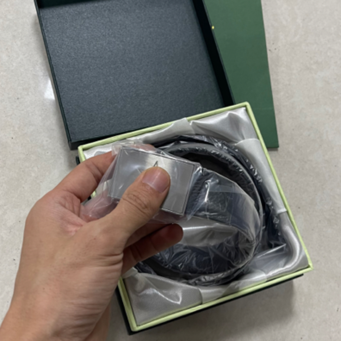 真货自动扣荔枝皮内腰带