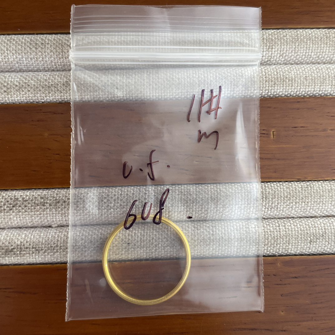 克重0.5 11号 猫眼戒指 足金999