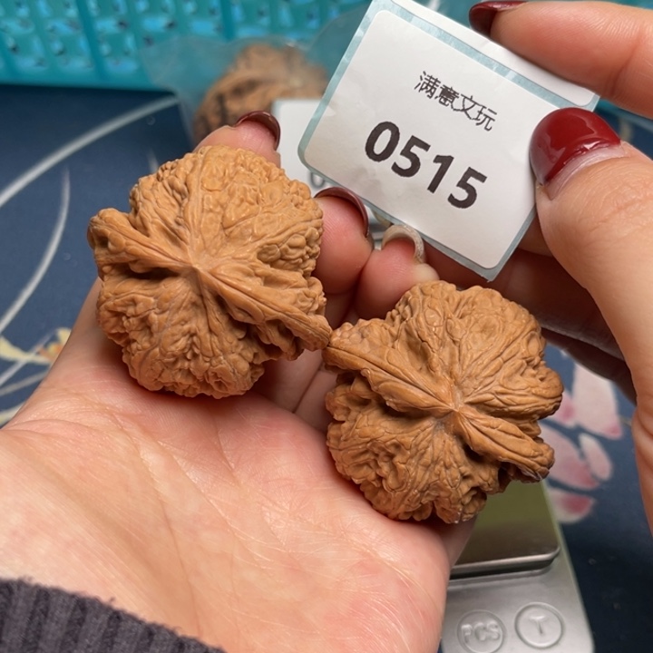 文玩核桃把件粗筋45.0515