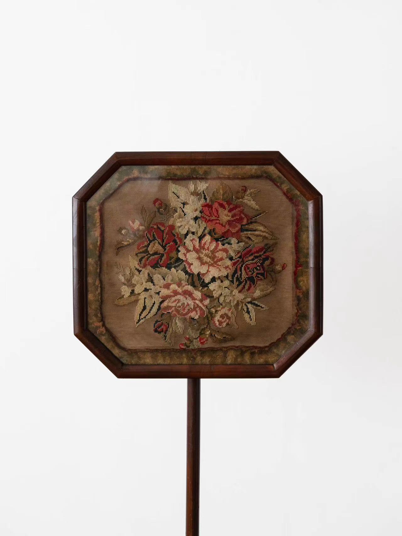 19世纪英国维多利亚时代古董屏风欧式时尚古典