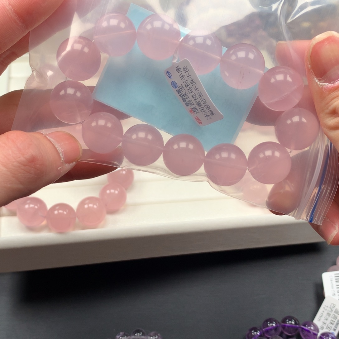 水晶手链未镶嵌马粉17