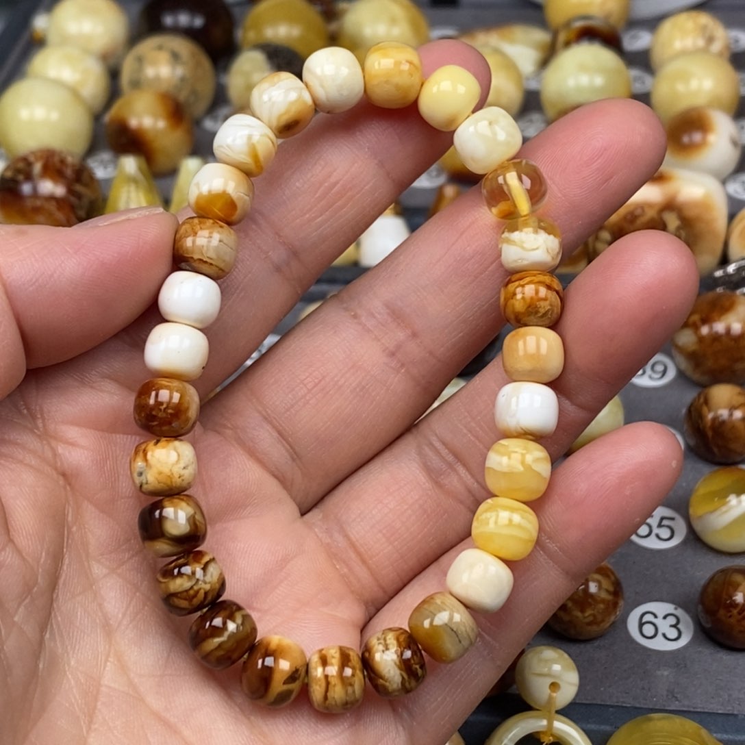 琥珀未镶嵌耳饰老型