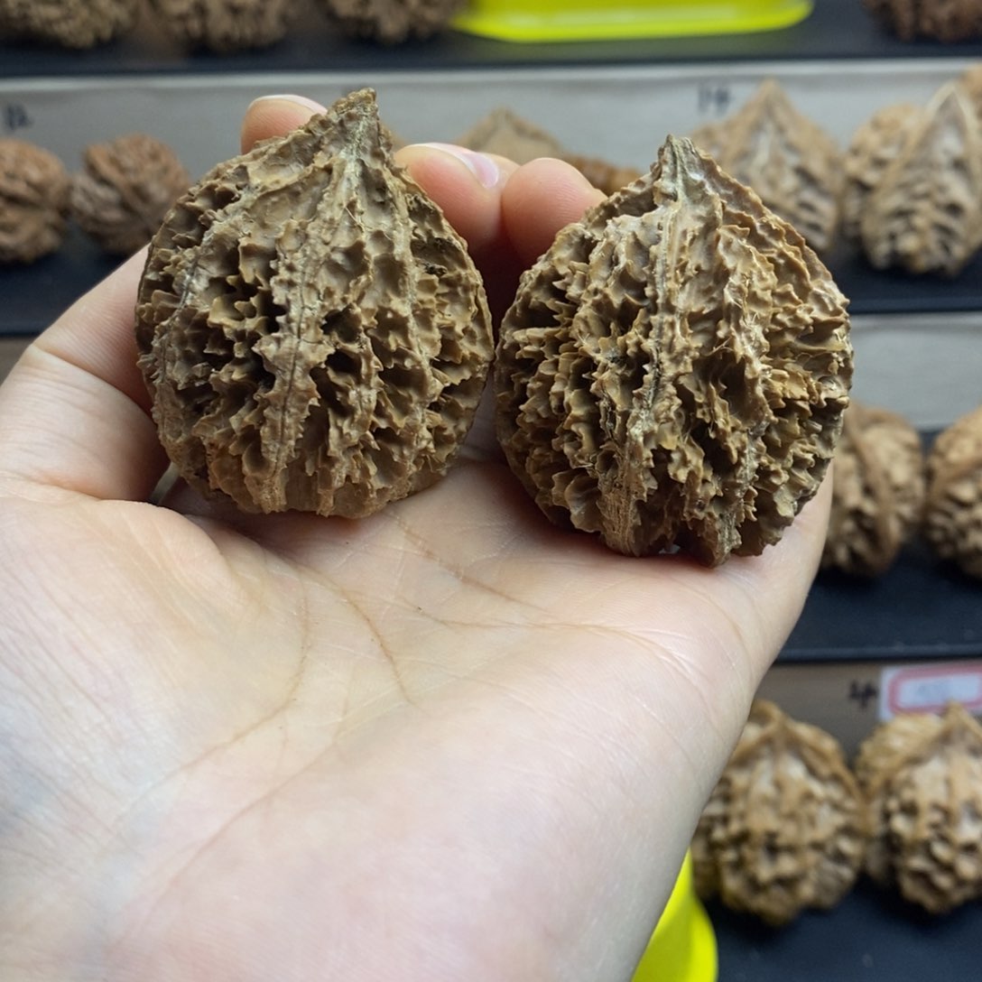 桃核吊坠秦岭菊花40