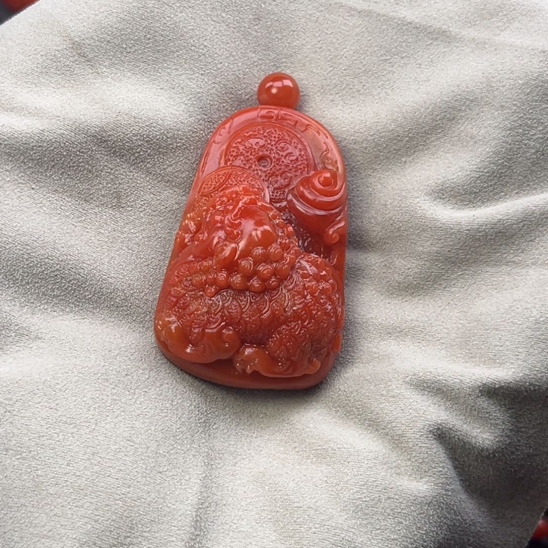 J***o南红玛瑙未镶嵌挂件