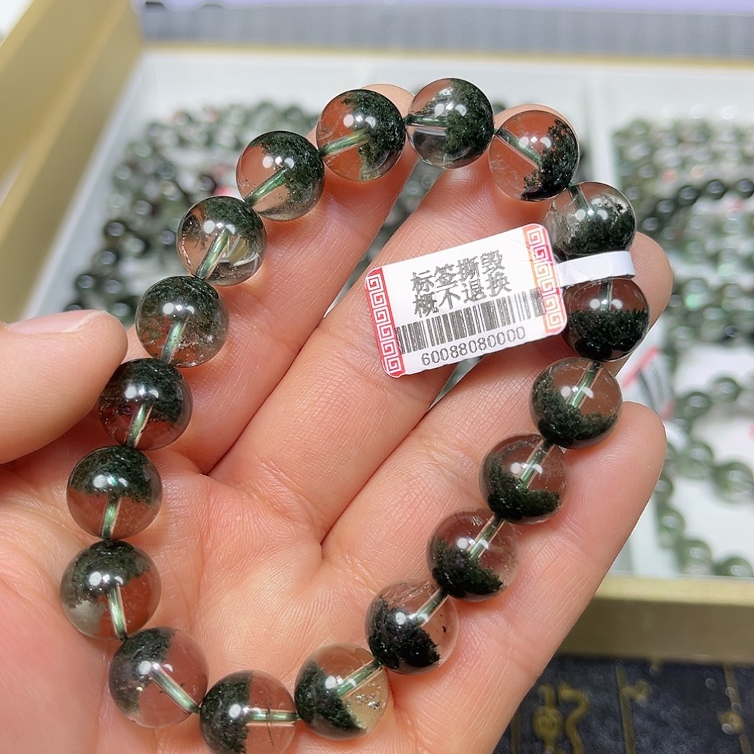 手串未镶嵌水晶绿幽灵手串