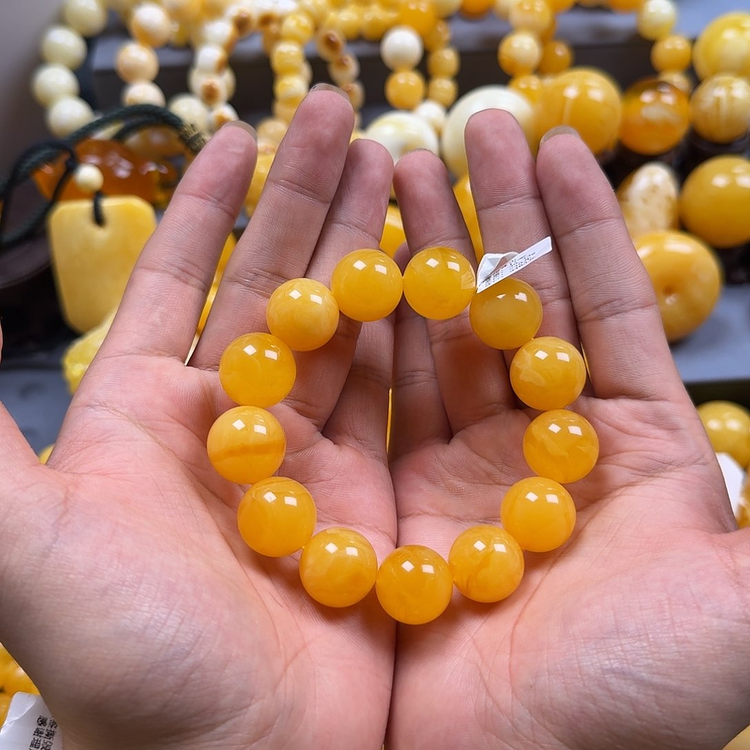 琥珀珠宝奇石未镶嵌17mm