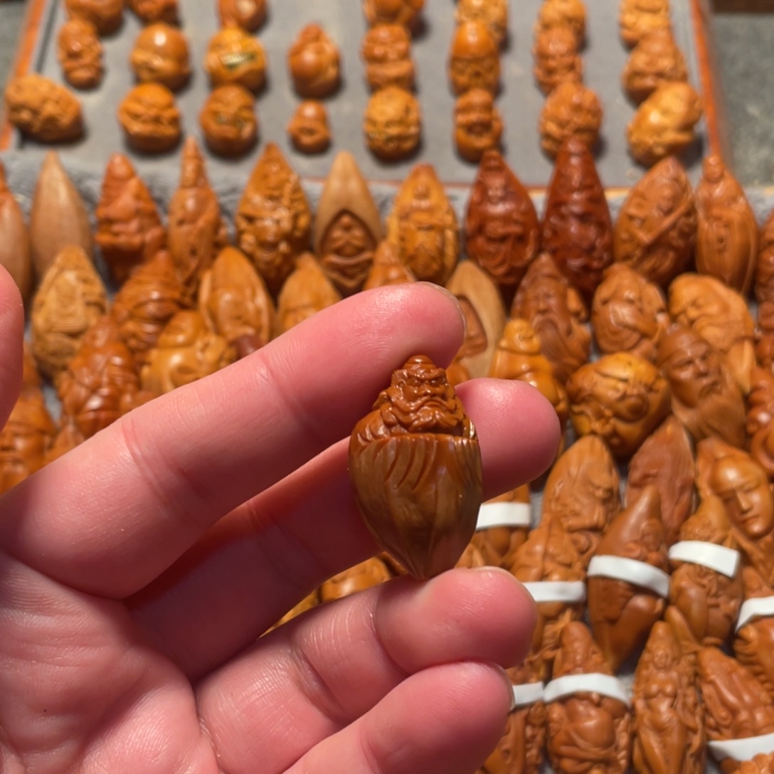 岚***橄榄核手串/手链包衣钟馗