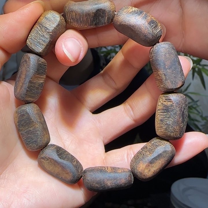 沉香手串紫棋手串17.8克