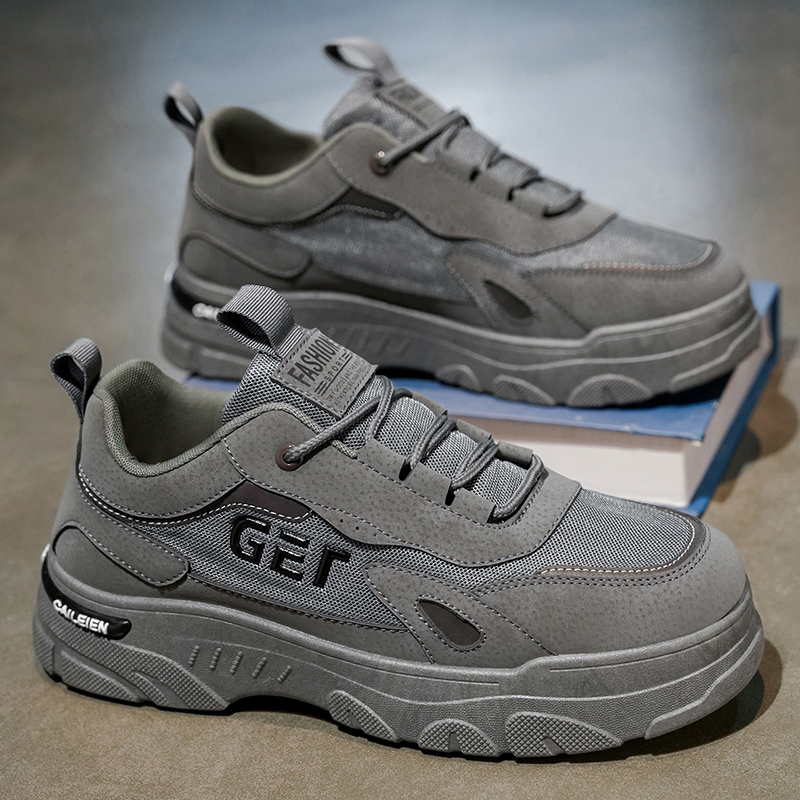 昌祥回力秋季新款高帮透气人造革厚底运动休闲风男工装鞋潮流百搭