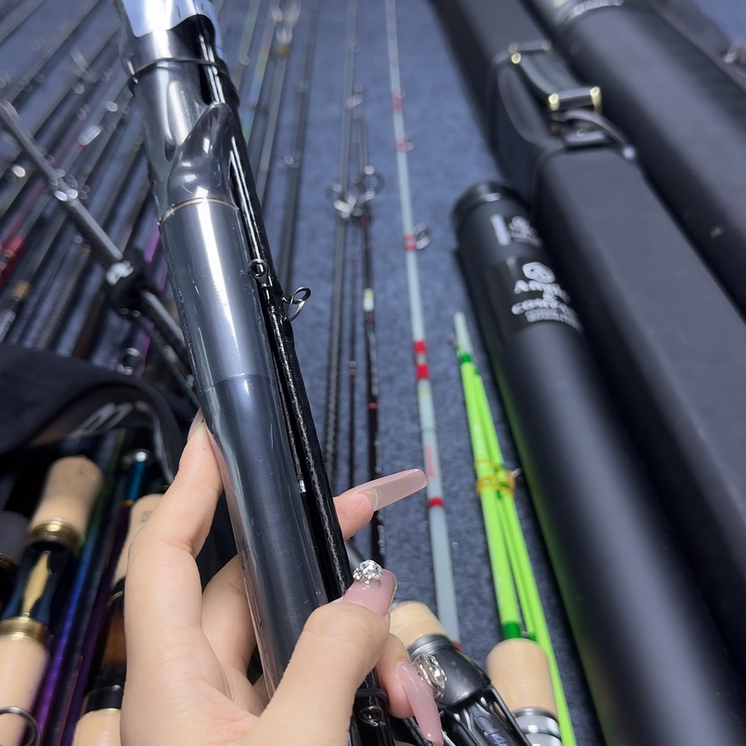 *****碳素3.8m2.1m路亚多节枪柄