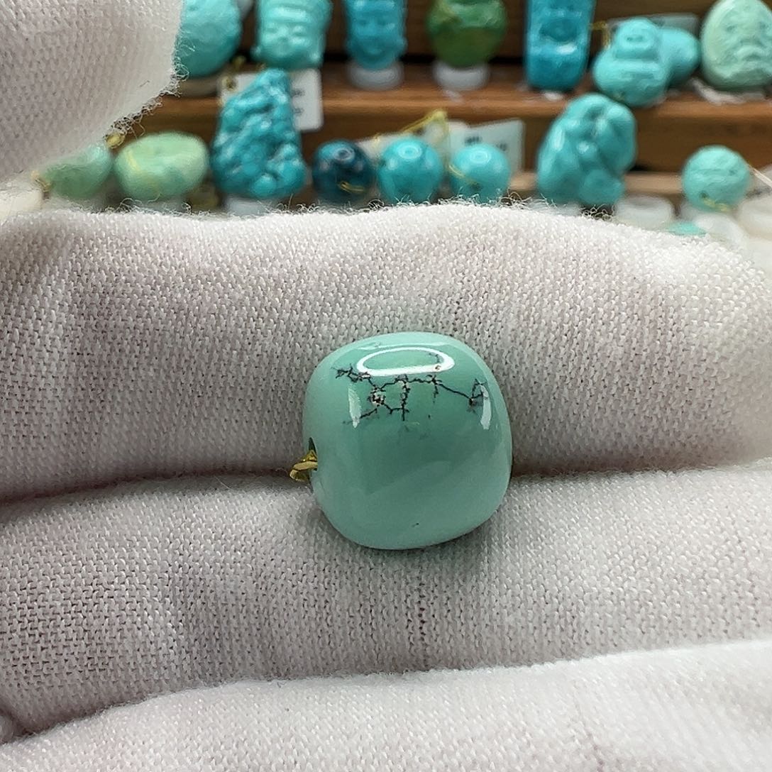 绿松石老型珠 未镶嵌