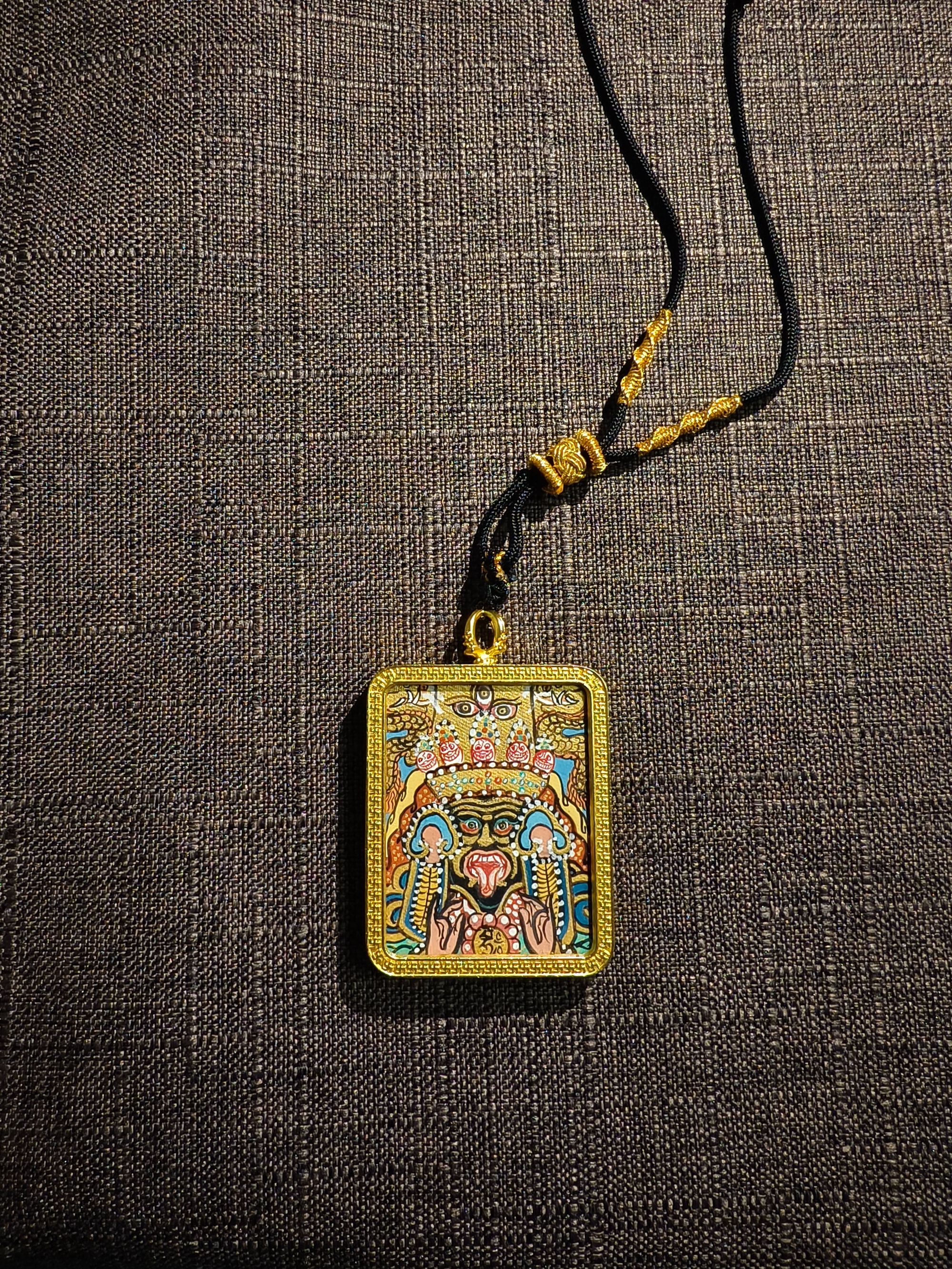 【雨恒手绘】扎基拉姆唐卡青海热贡矿物质颜料纯手绘98金藏传文化