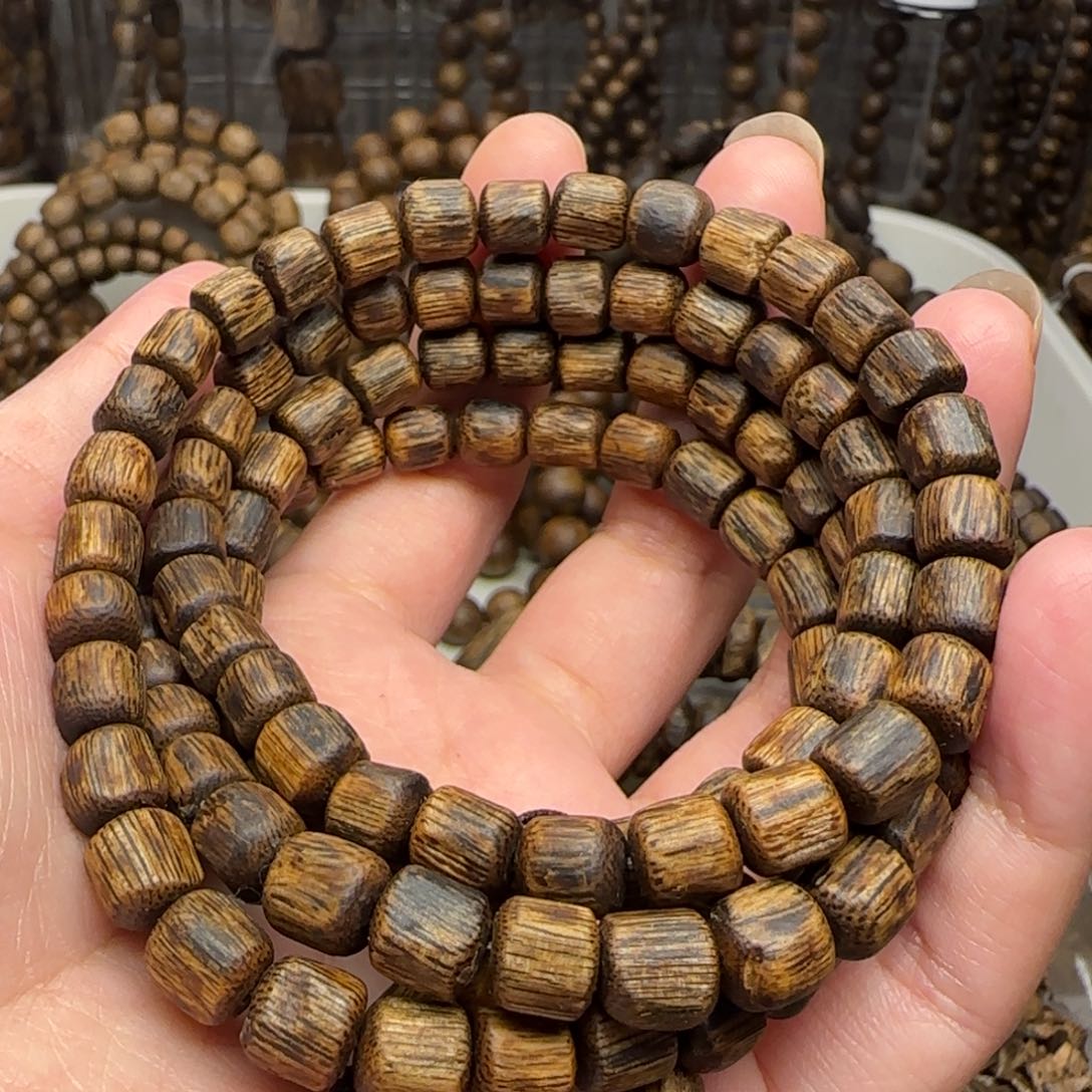 沉香手串多圈树心油23.8克乌身