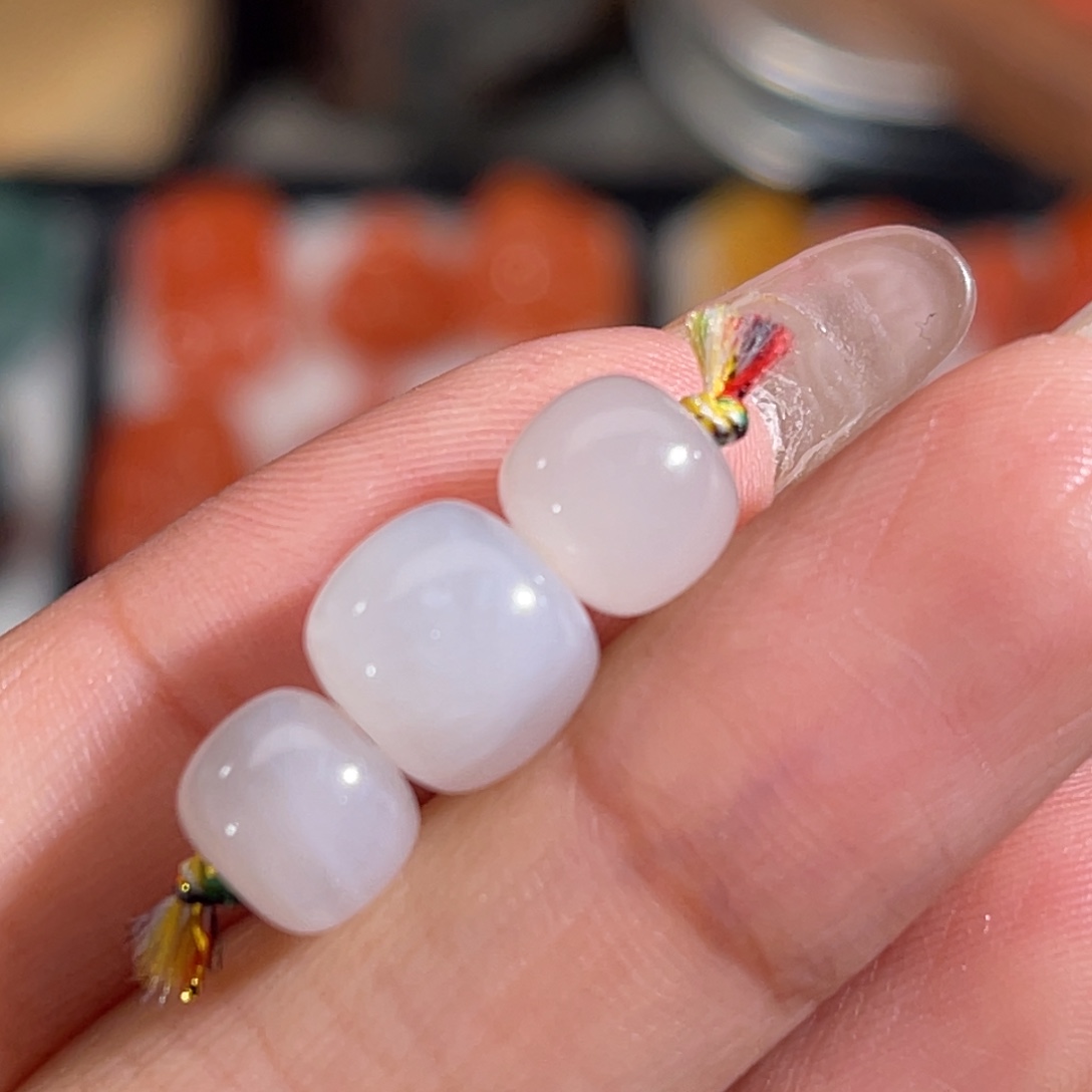 和田玉未镶嵌珠宝奇石老型套装顶9腰7mm 不换退