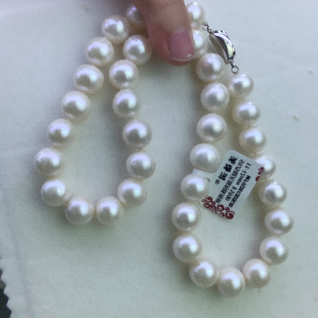 未镶嵌颈饰淡水珍珠无核11-12