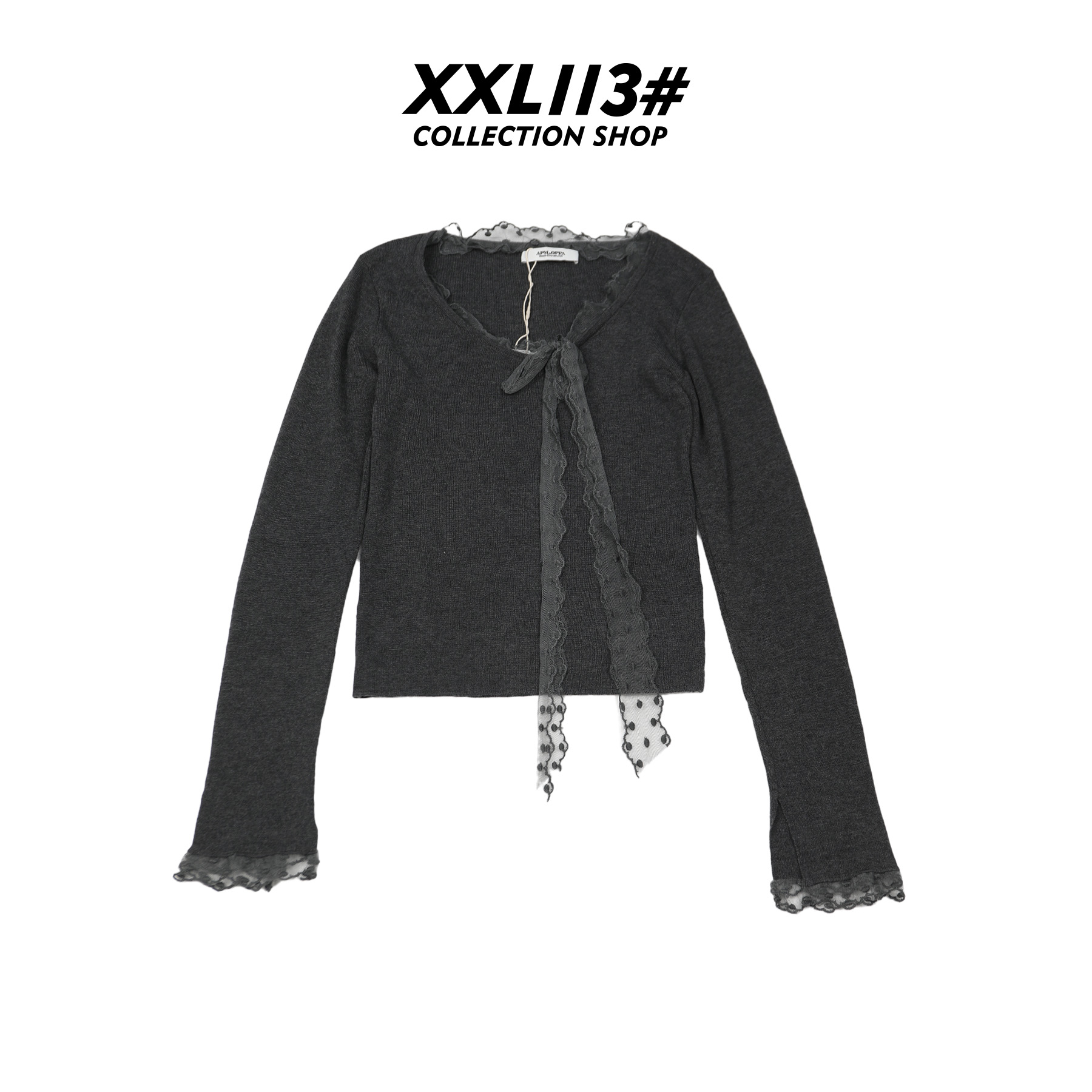 113* CENTRALIZED SHOPV领女毛针织衫钻饰弹力针织X5F27H6655