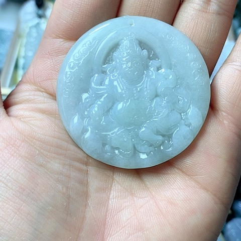 翡翠颈饰未镶嵌天然缅甸翡翠a货