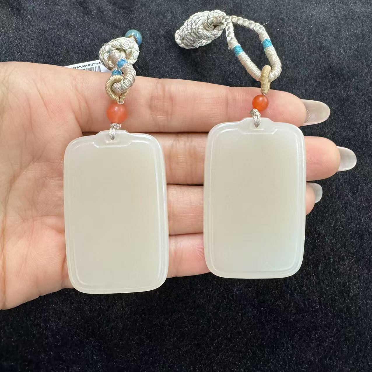 【玉经纶】22165/HQ65-和田玉无事牌吊坠-多样性发其一