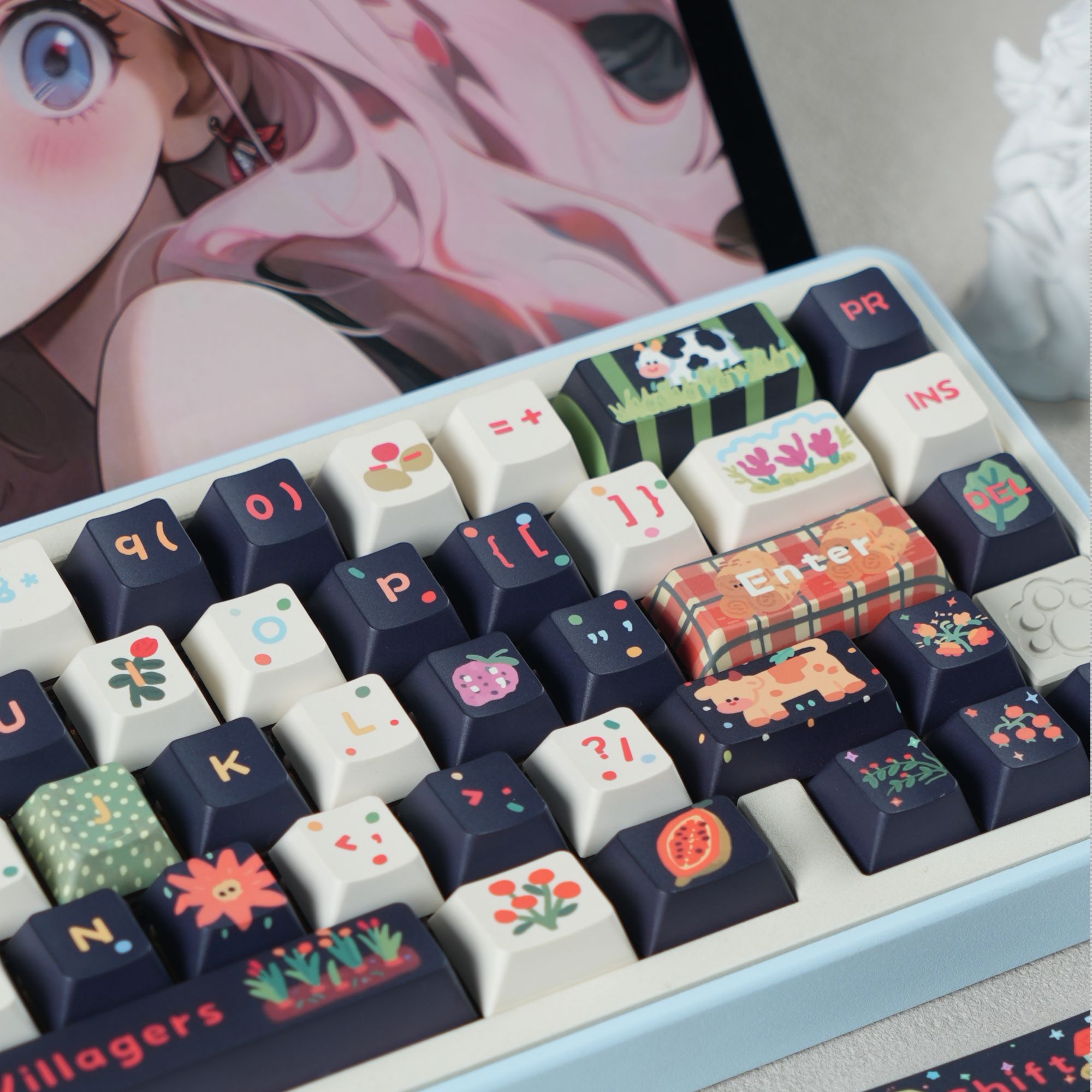 《澜轴》菜园子五面热升华键帽