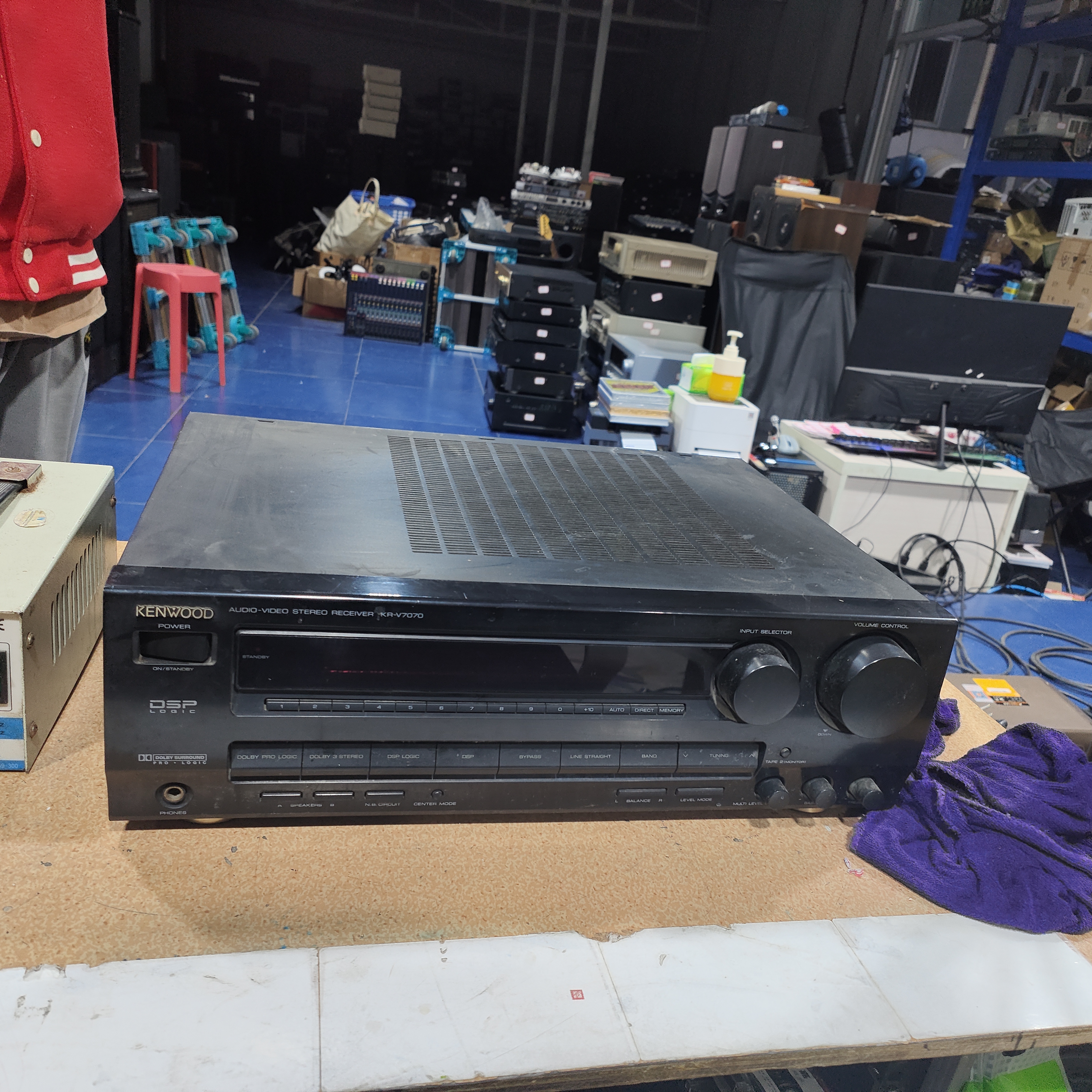 8新 KENWOOD/建伍 二手，建伍功放V7070，不通电，坏的，不带线材