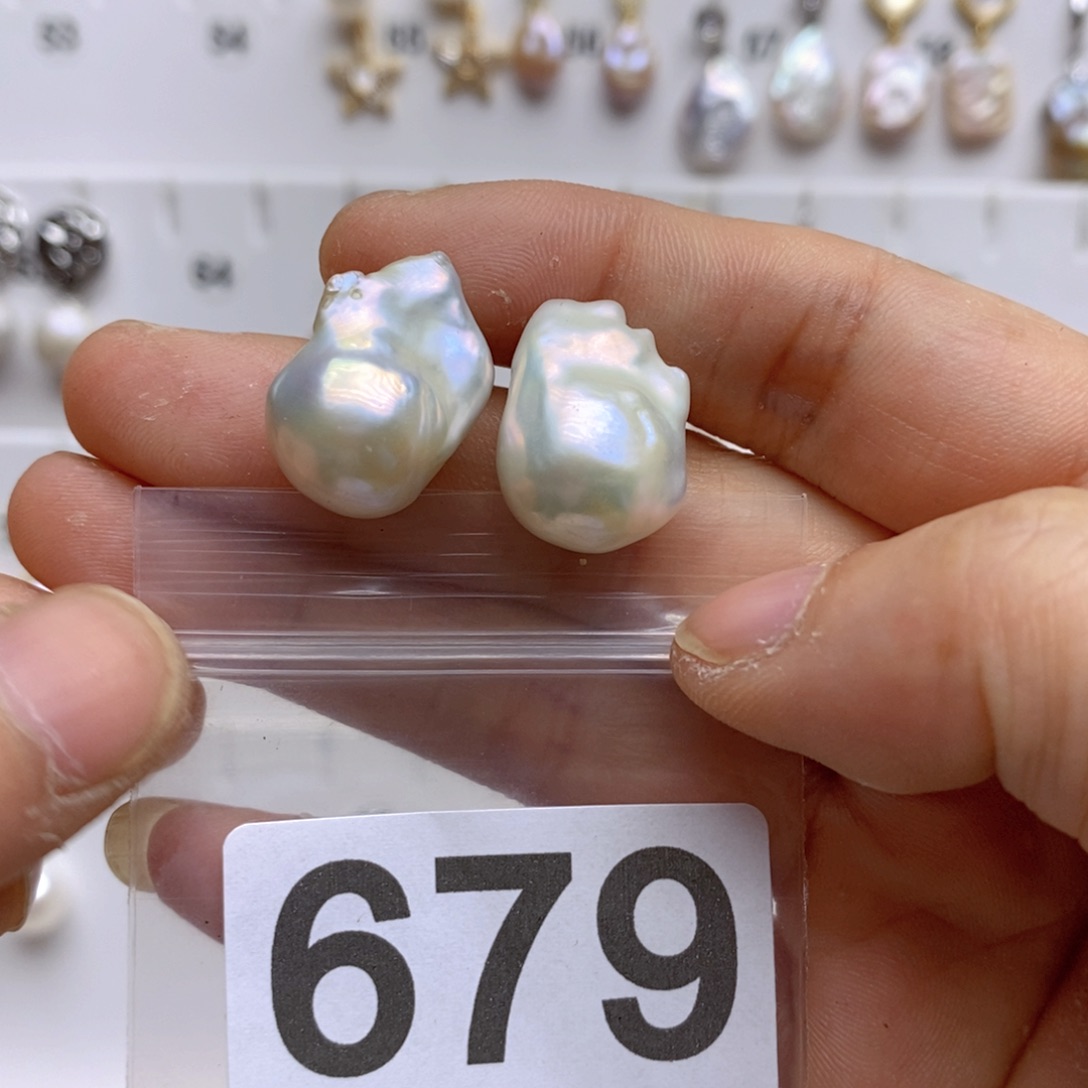 淡水珍珠颈饰银S925镶嵌679