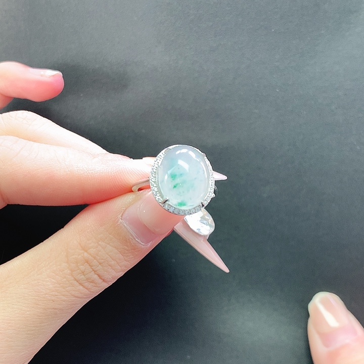 石英质玉未镶嵌戒指