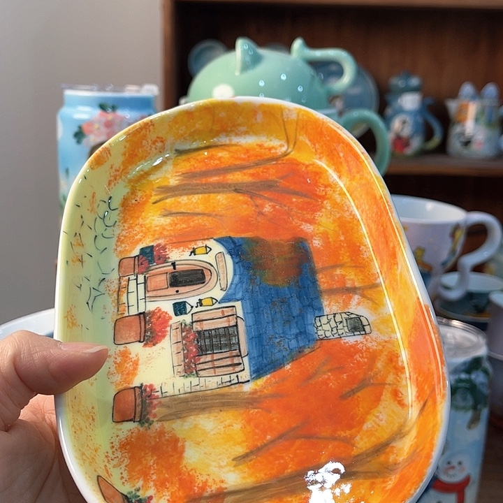 陶景德镇釉下手绘陶瓷 