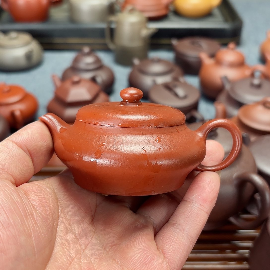 紫砂茶壶全手工虚扁