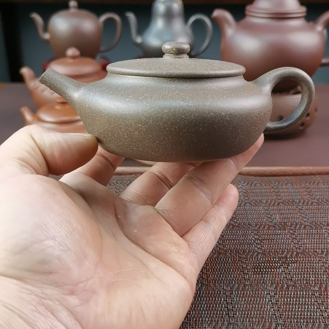 紫砂茶壶青段景舟扁晨200CC