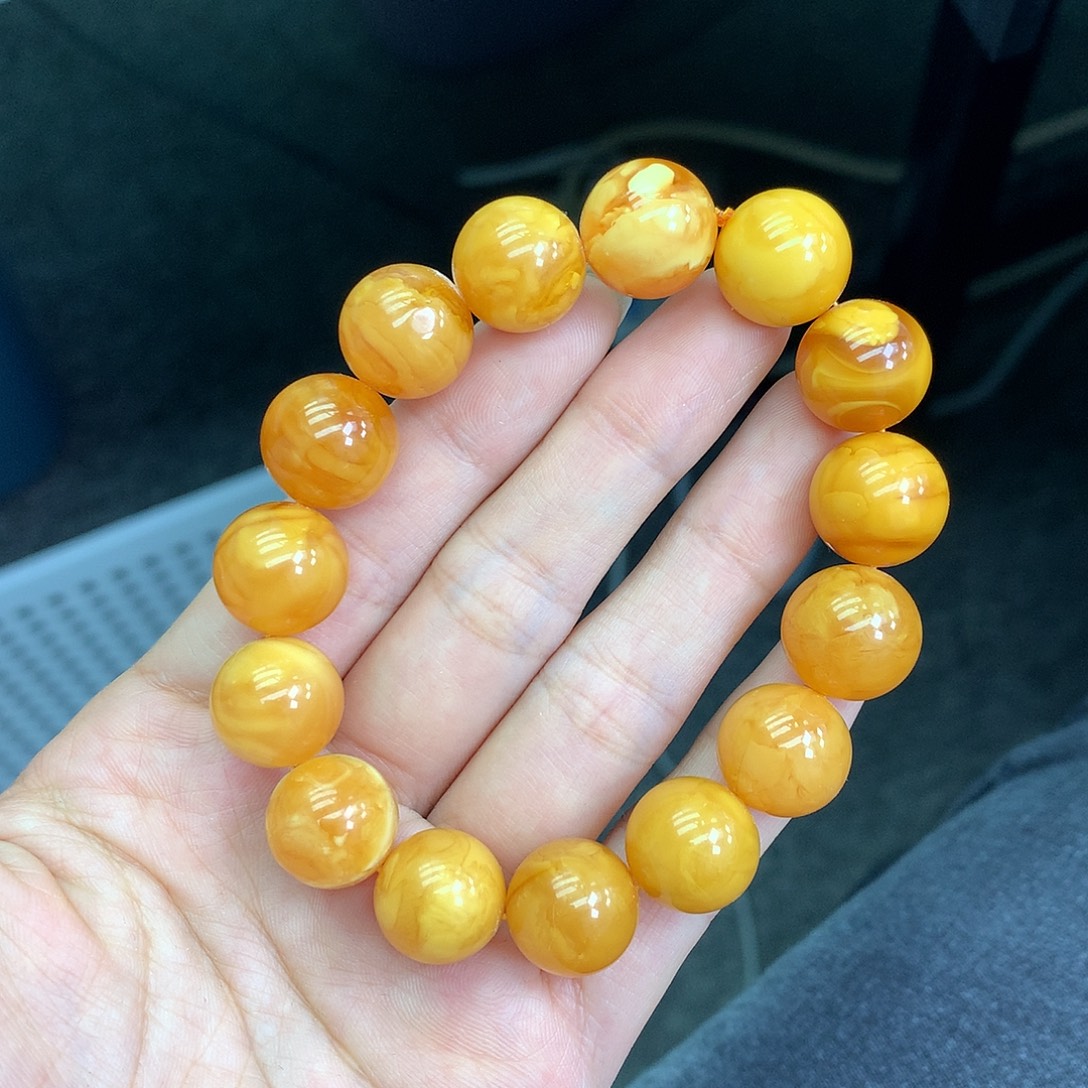 琥珀未镶嵌珠宝奇石13mm➕