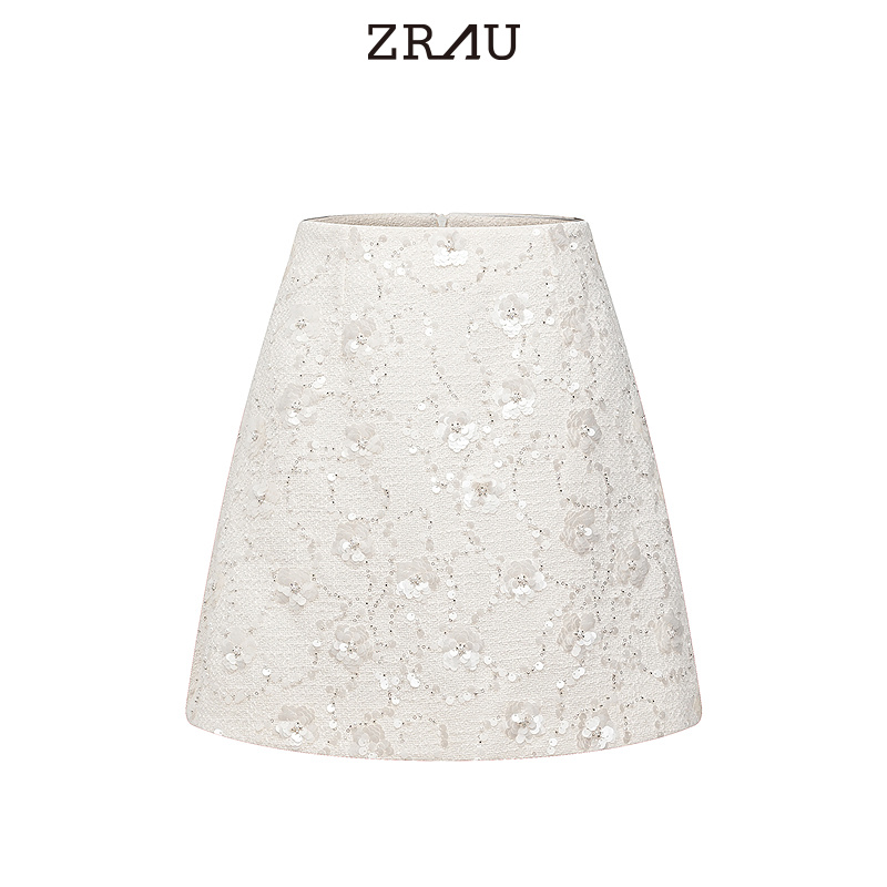 【臻选】ZRAU气质时尚重工亮片设计高腰半身裙Z1241B0006